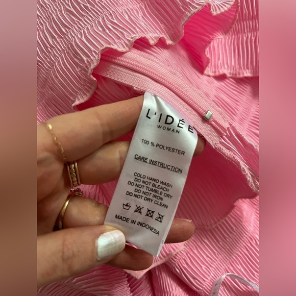 L'IDEE Art Deco Mini Dress in Lipstick - Picture 12 of 13